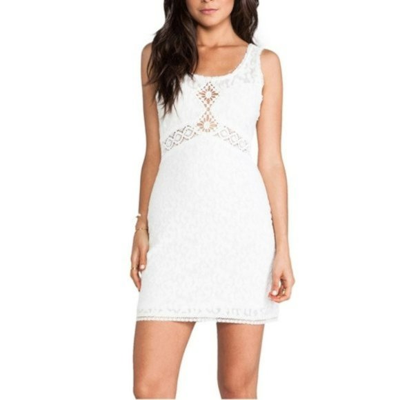 Free People Dresses & Skirts - Free People Daisy Chain White Lace Boho Dress M